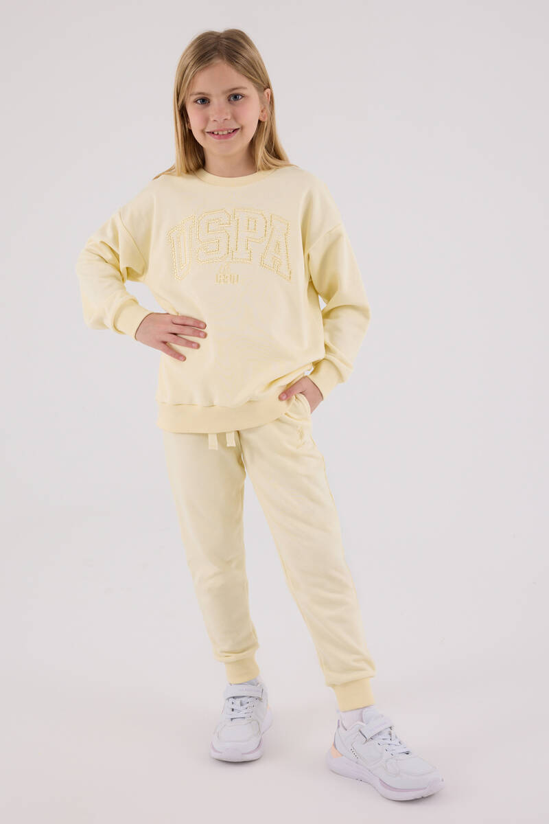 U.S. Polo Assn Kız Çocuk Sarı Eşofman Takımı