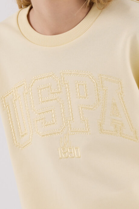 U.S. Polo Assn. Kız Çocuk Kışlık Regular Fit Sarı Eşofman Takımı US2305-C-V4 - 6