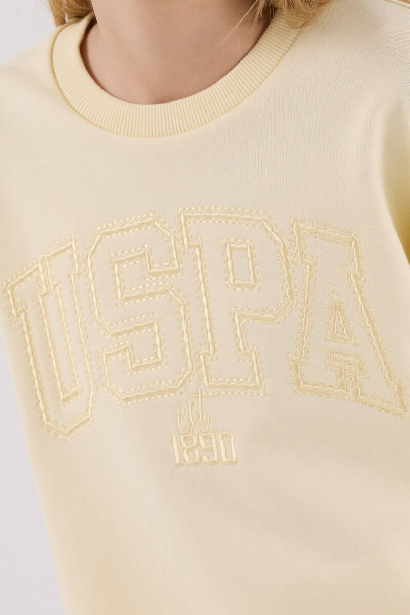 U.S. Polo Assn. Kız Çocuk Kışlık Regular Fit Sarı Eşofman Takımı US2305-C-V4 - 6