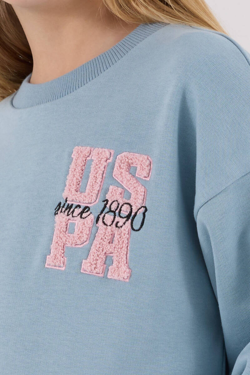 U.S. Polo Assn. Kız Çocuk Kışlık Regular Fit Yeşil Eşofman Takımı US2307-C-V2 - 6