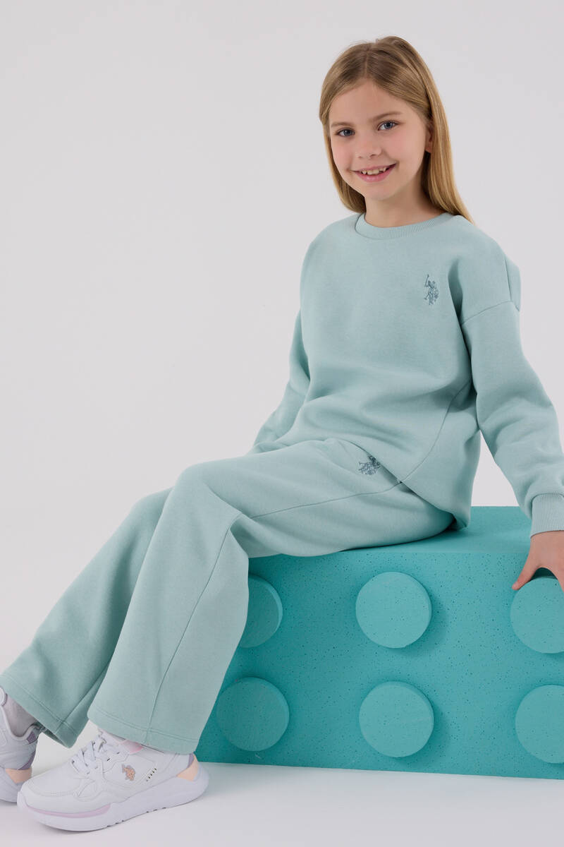 U.S. Polo Assn Kız Çocuk Yeşil Eşofman Takımı