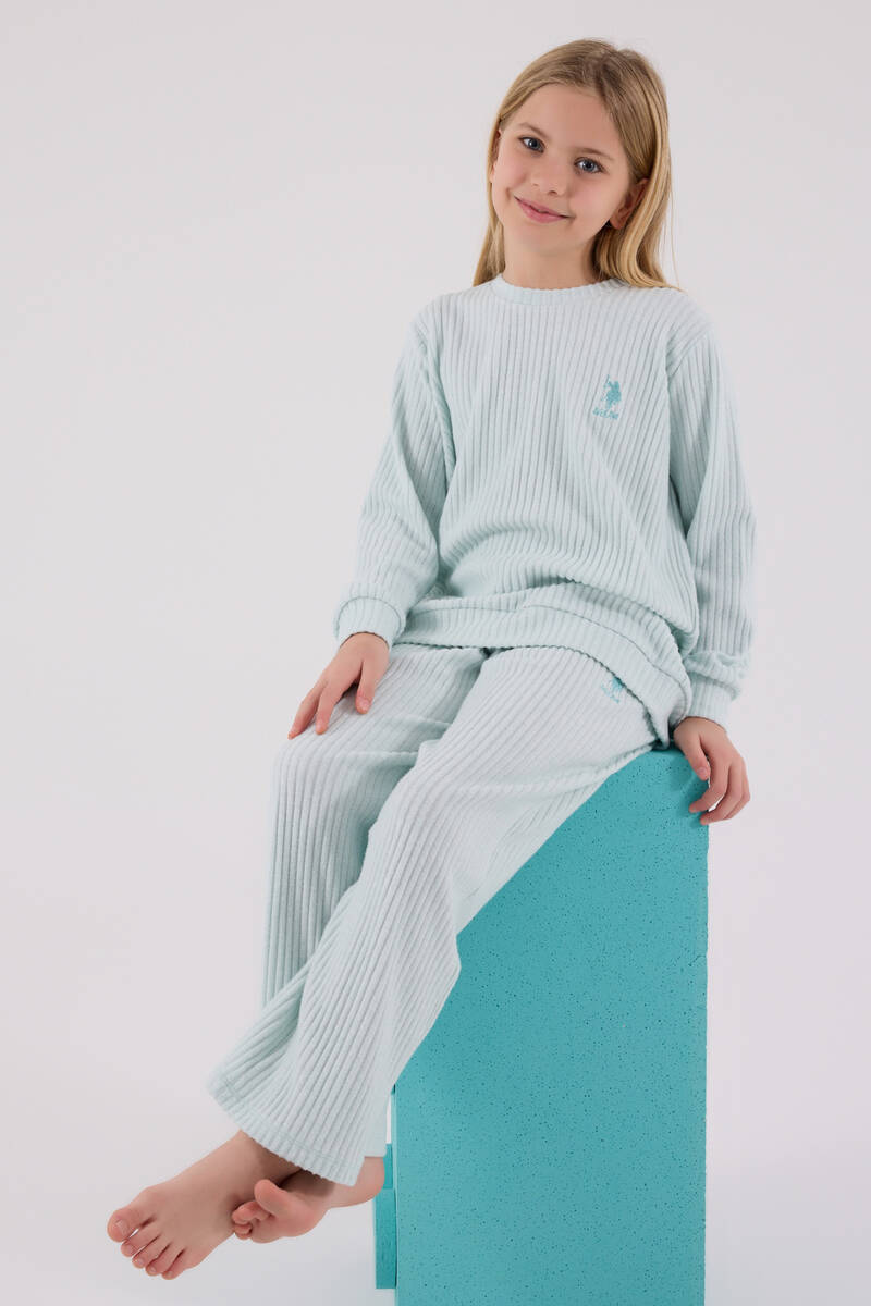 U.S. Polo Assn Kız Çocuk Yeşil Eşofman Takımı