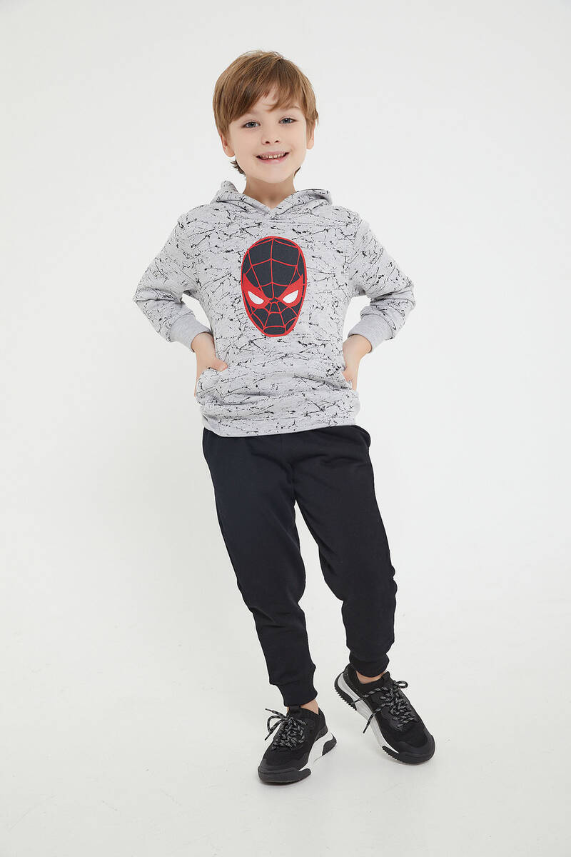 Marvel Comics Spider Man GriMelanj Erkek Çocuk Eşofman Takım