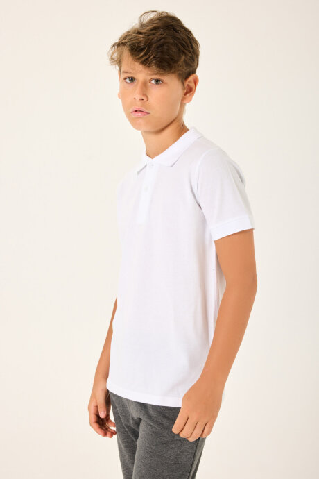 Rolypoly Erkek Çocuk Kışlık Regular Fit Beyaz T-Shirt RP3721-C-V1 (1)