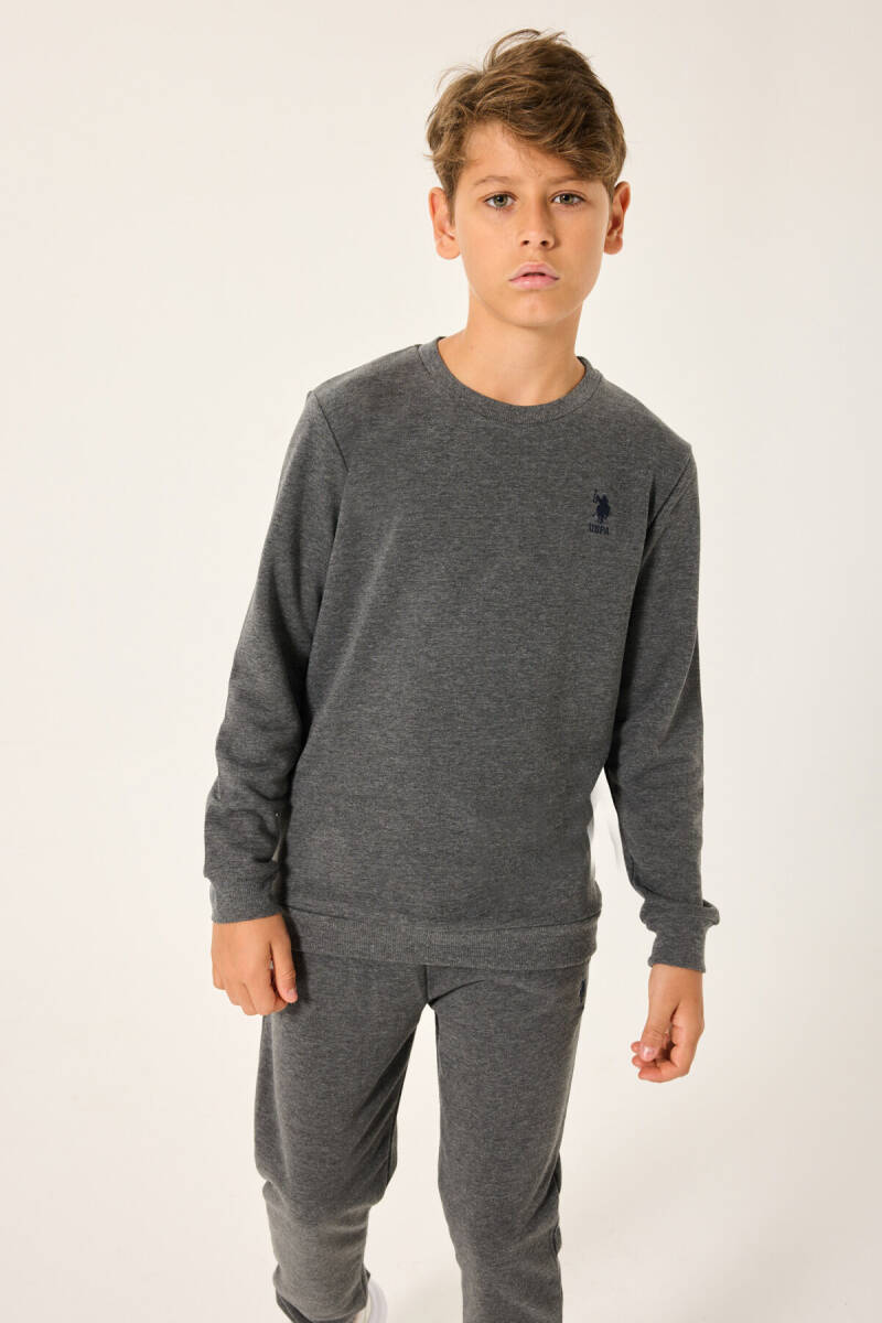 U.S. Polo Assn. Erkek Çocuk Örme Gri Eşofman Takımı US2239-C-V2 - 4