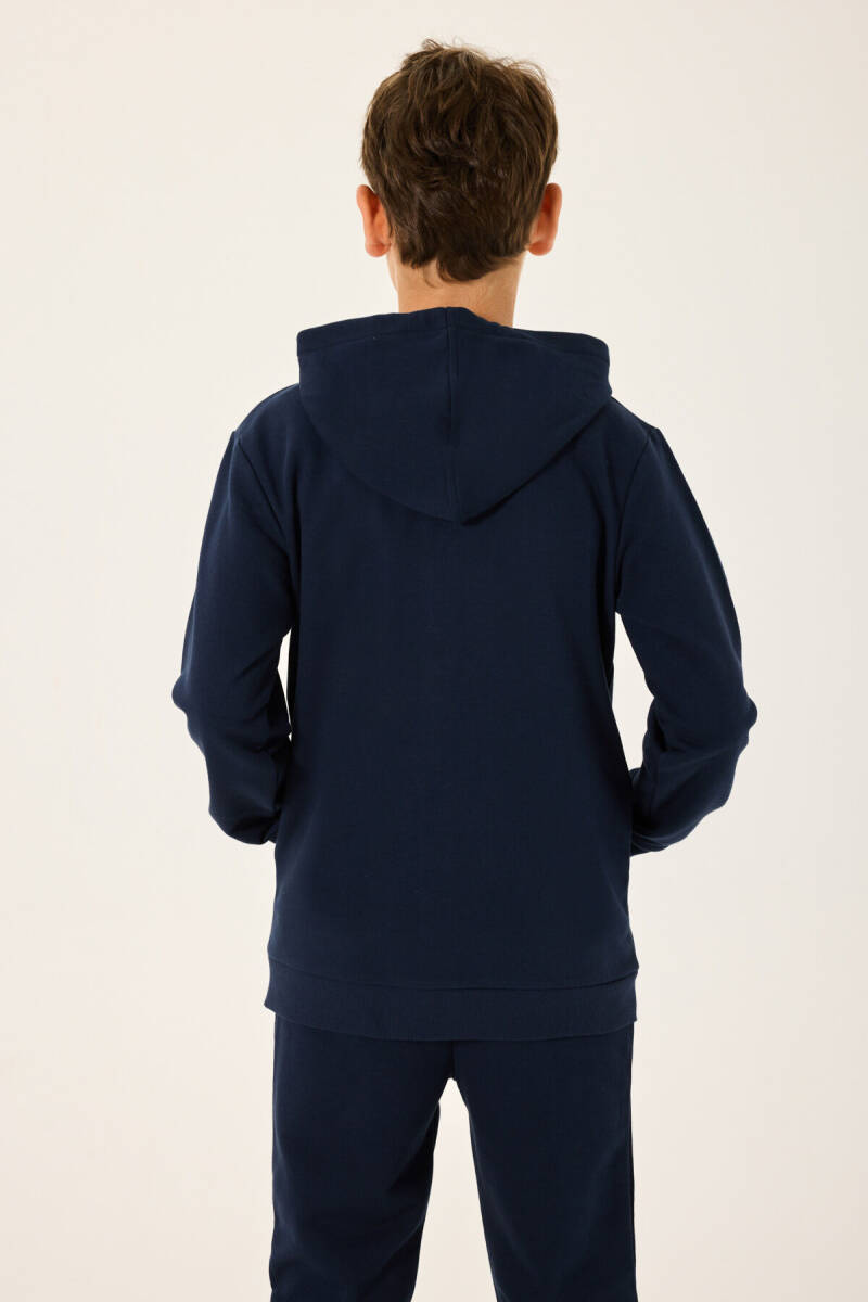 Rolypoly Erkek Çocuk Pamuklu Örme Lacivert Sweatshirt RP3719-C-V1 - 3