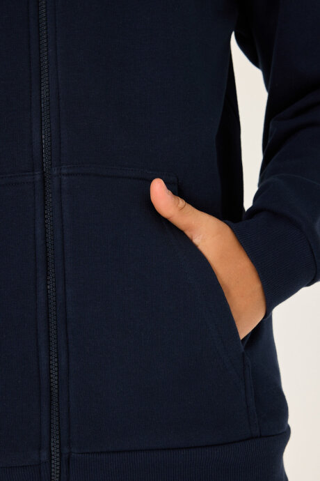 Rolypoly Erkek Çocuk Pamuklu Örme Lacivert Sweatshirt RP3719-C-V1 - 5