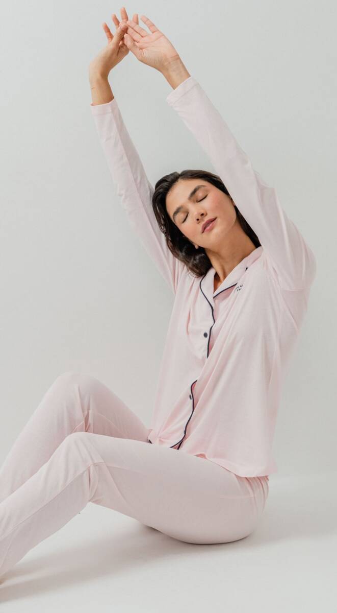 Pierre Cardin Kadın Pamuklu Örme Gömlek Turuncu Pijama PC7717-S-V-5 - 6