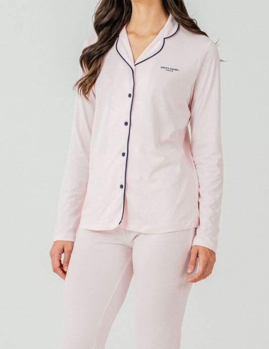 Pierre Cardin Kadın Pamuklu Örme Gömlek Turuncu Pijama PC7717-S-V-5 - 3