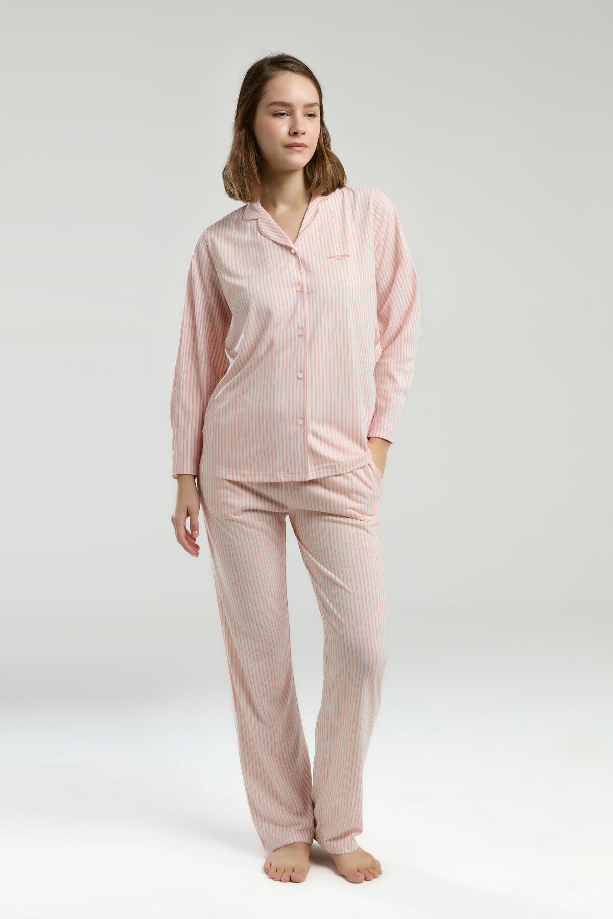 Pierre Cardin Kadın Pembe Gömlek Pijama