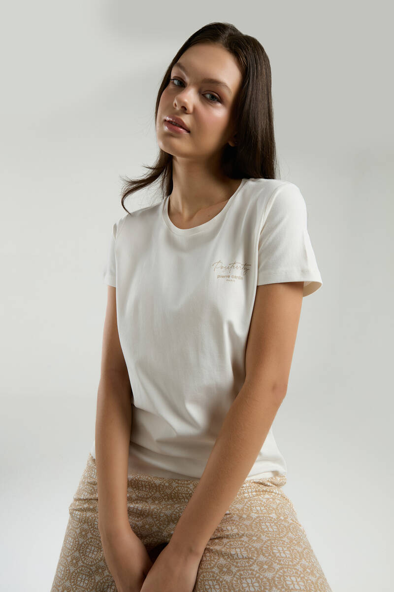 Pierre Cardin Kadın Beyaz Kısa Kol Pijama Takım