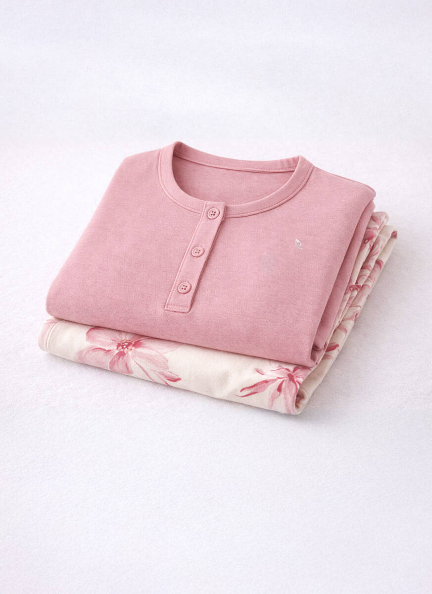Pierre Cardin Kadın Pamuklu Kışlık Regular Fit Pembe Pijama Takımı PC9055-S-V1 - 7