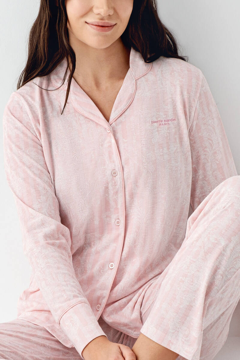 Pierre Cardin Kadın Kışlık Regular Fit Pembe Pijama Takımı PC9087-S-V1 - 3