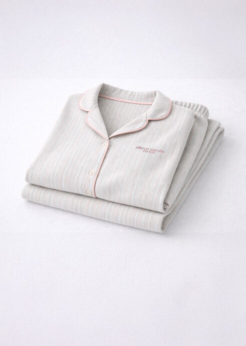 Pierre Cardin Kadın Pamuklu Kışlık Regular Fit Yeşil Gömlek Pijama Takım PC9051-S-V1 - 5