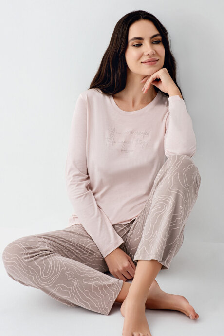 Pierre Cardin Kadın Pamuklu Kışlık Regular Fit Pembe Pijama Takımı PC9096-S-V2