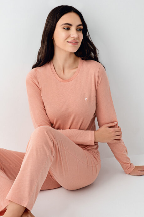 Pierre Cardin Kadın Pamuklu Kışlık Regular Fit Pembe Pijama Takımı PC9063-S-V1
