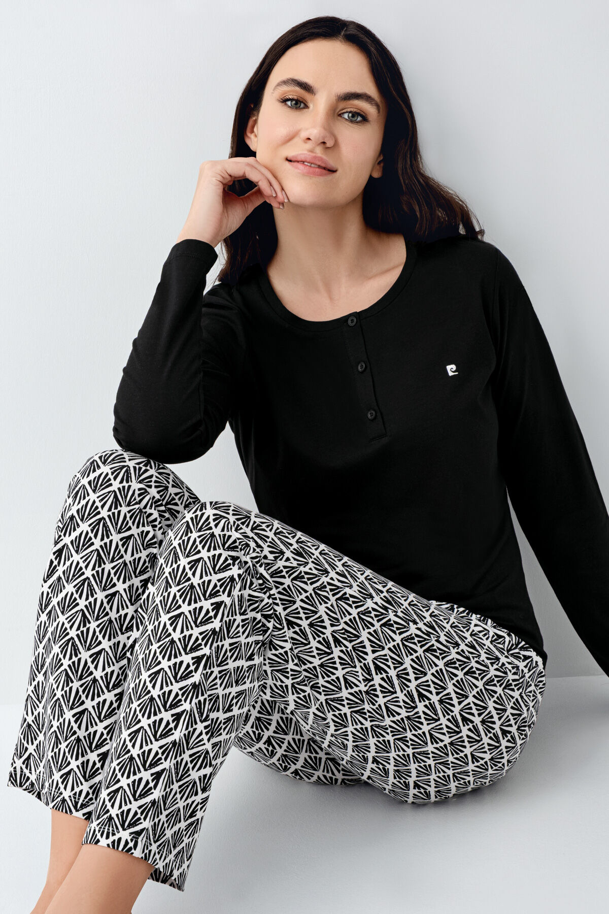 Pierre Cardin Kadın Siyah Pijama Takımı