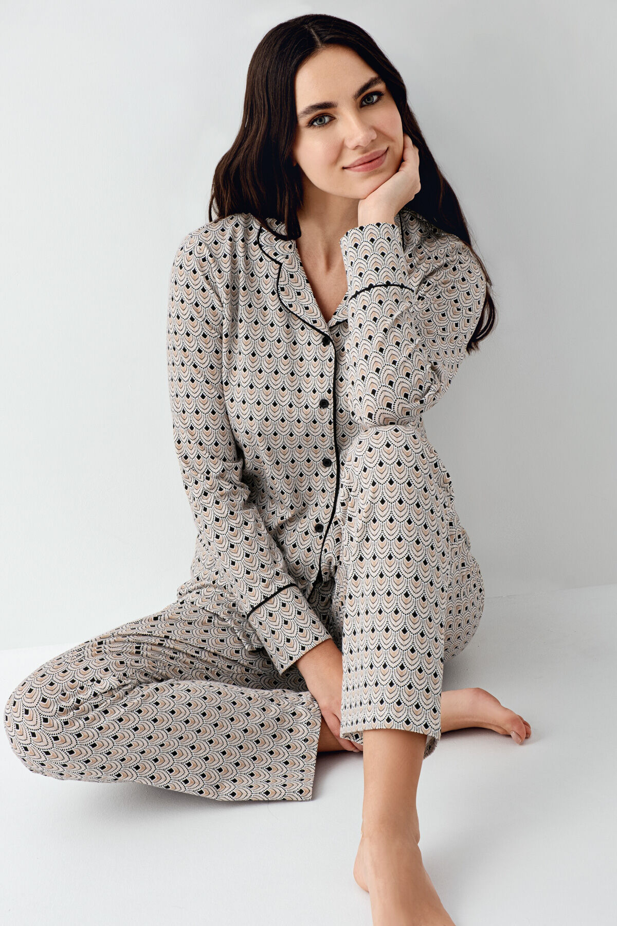 Pierre Cardin Kadın Siyah Pijama Takımı
