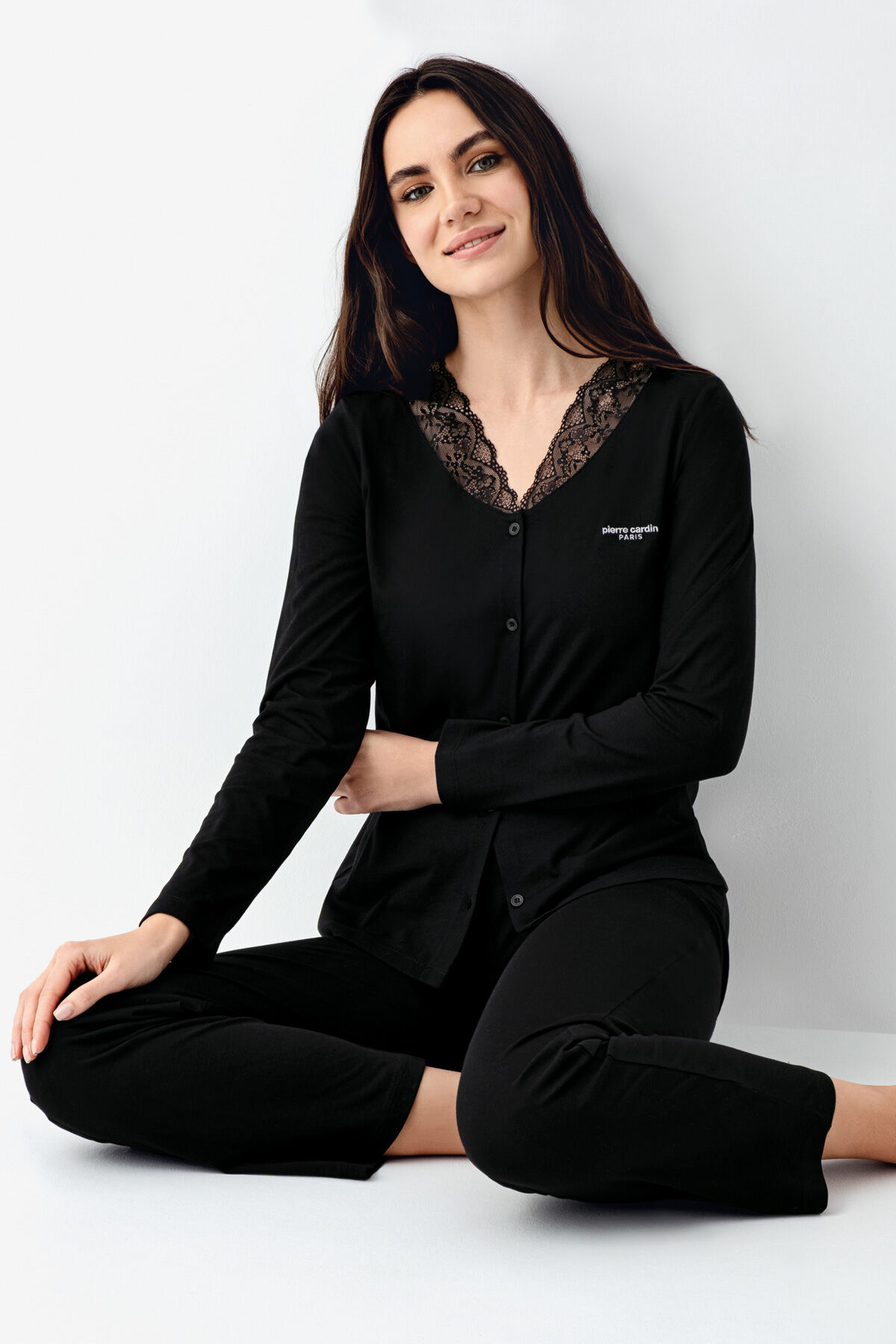 Pierre Cardin Kadın Siyah Pijama Takımı