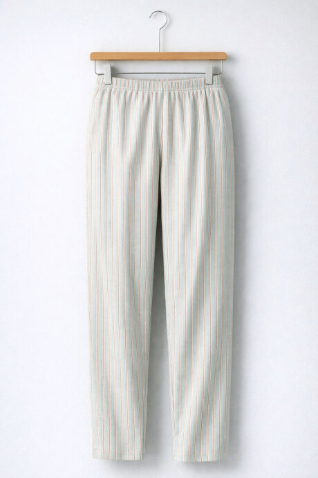 Pierre Cardin Kadın Pamuklu Kışlık Regular Fit Turuncu Pijama Takımı PC9050-S-V2 - 7