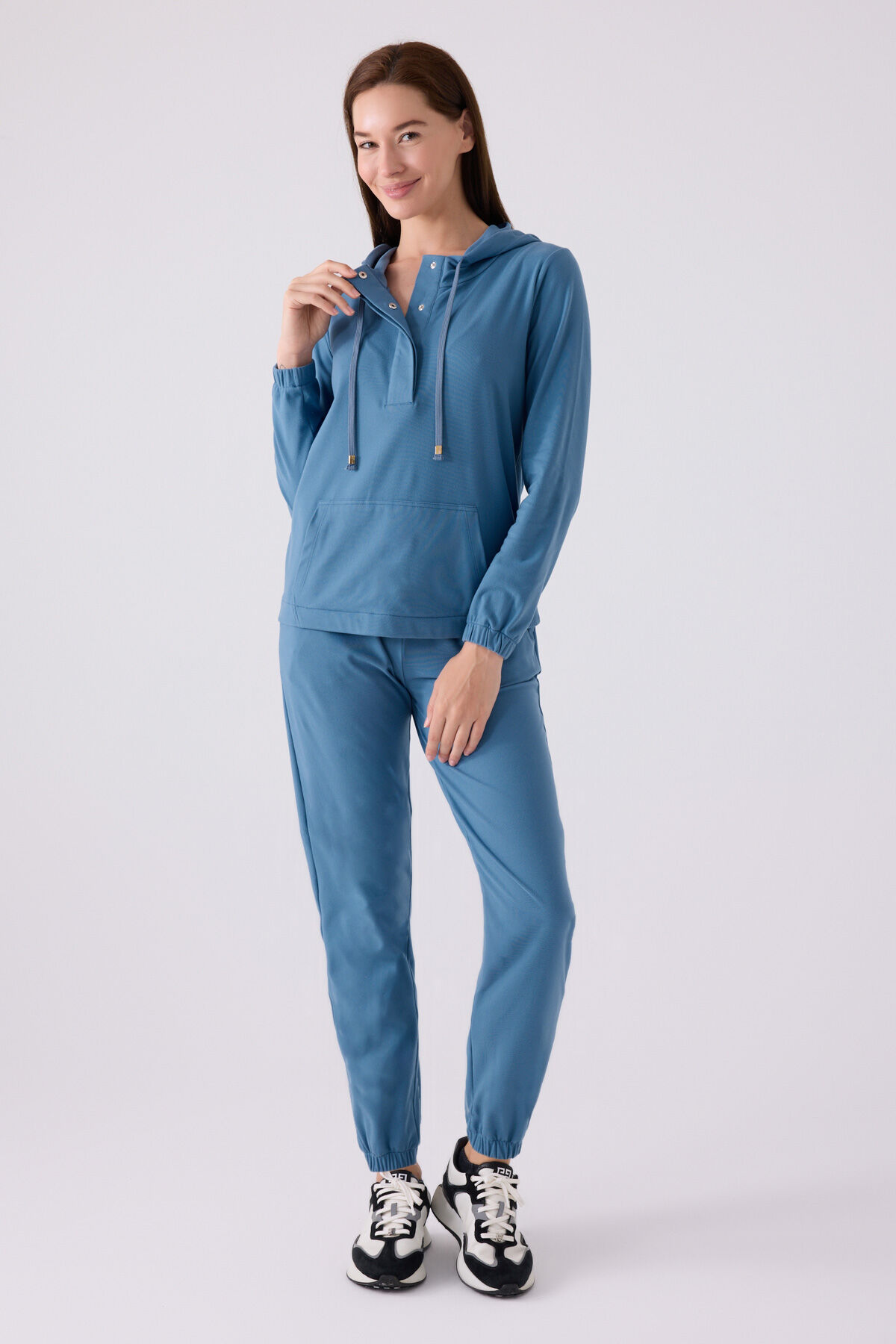 Pierre Cardin Kadın Mavi Pijama Takımı