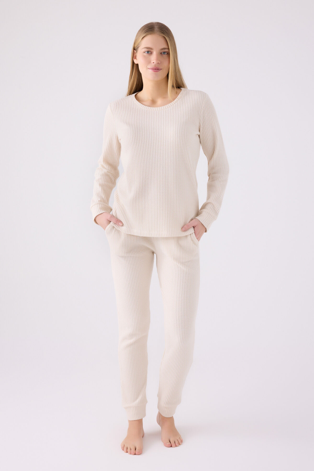 Pierre Cardin Kadın Krem Pijama Takımı