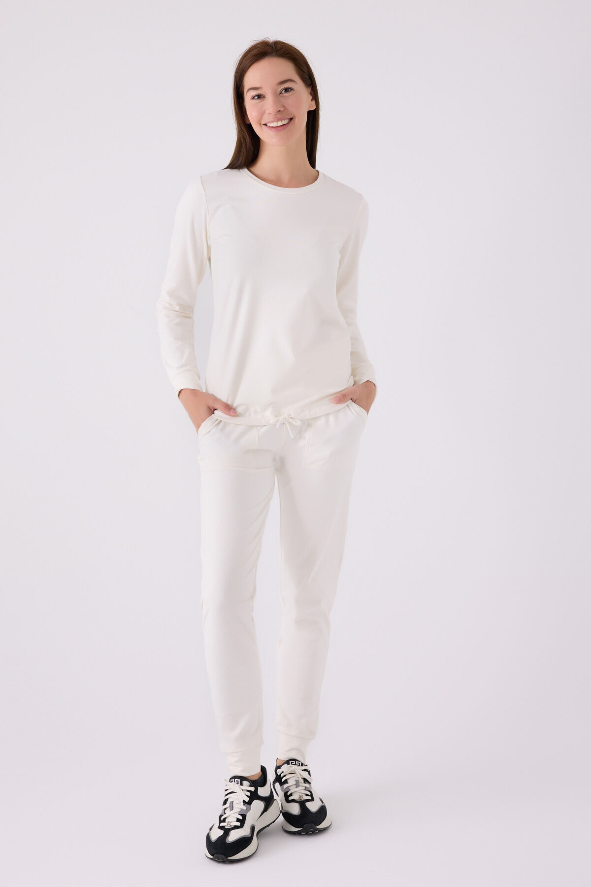 Pierre Cardin Kadın Beyaz Pijama Takımı