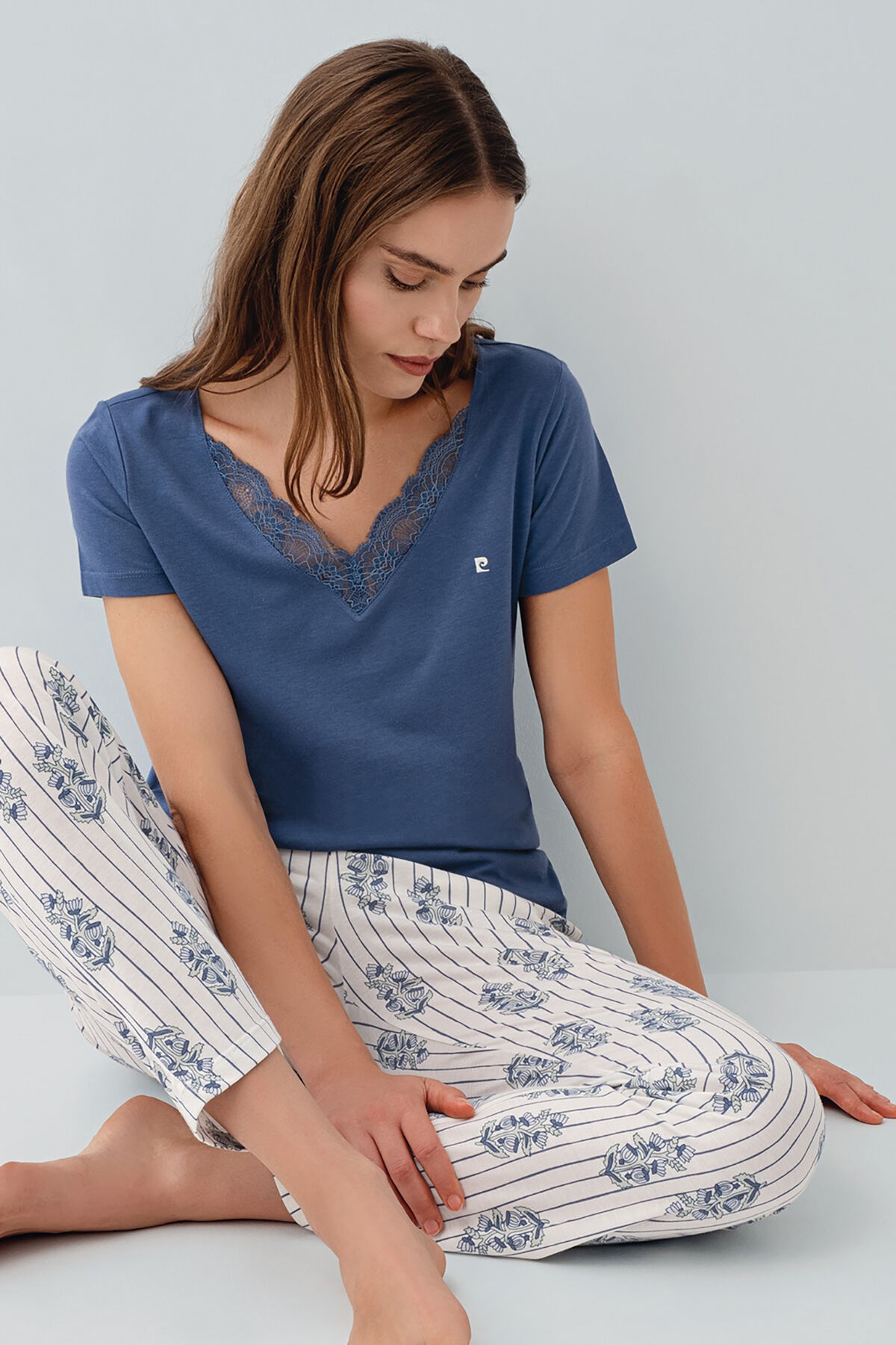 Pierre Cardin Kadın Lacivert Pijama Takım