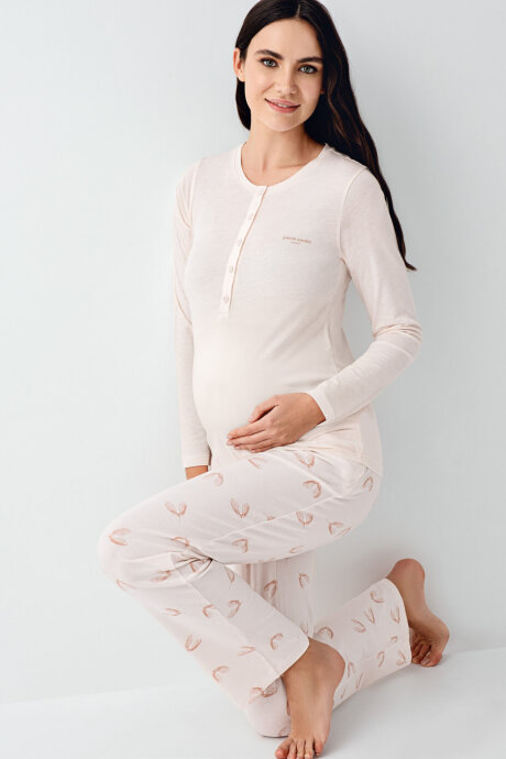 Pierre Cardin Kadın Kışlık Regular Fit Pembe Pijama Takımı PC9066-S-V1