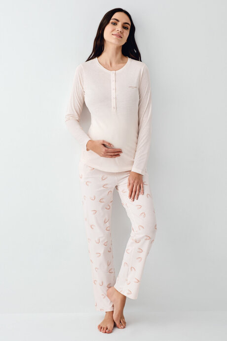 Pierre Cardin Kadın Kışlık Regular Fit Pembe Pijama Takımı PC9066-S-V1 (1)