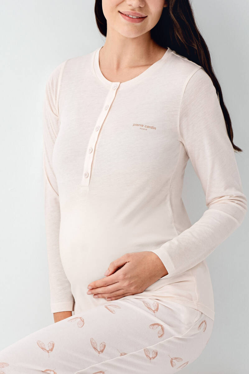 Pierre Cardin Kadın Pamuklu Kışlık Regular Fit Pembe Pijama Takımı PC9066-S-V1 - 3