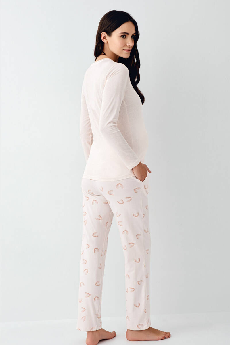 Pierre Cardin Kadın Pamuklu Kışlık Regular Fit Pembe Pijama Takımı PC9066-S-V1 - 4