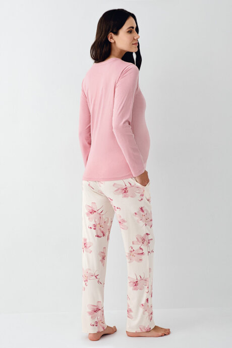 Pierre Cardin Kadın Kışlık Regular Fit Pembe Pijama Takımı PC9059-S-V1 - 4