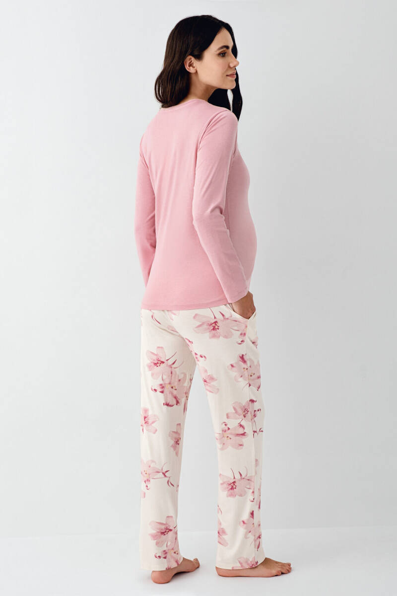 Pierre Cardin Kadın Kışlık Regular Fit Pembe Pijama Takımı PC9059-S-V1 - 4