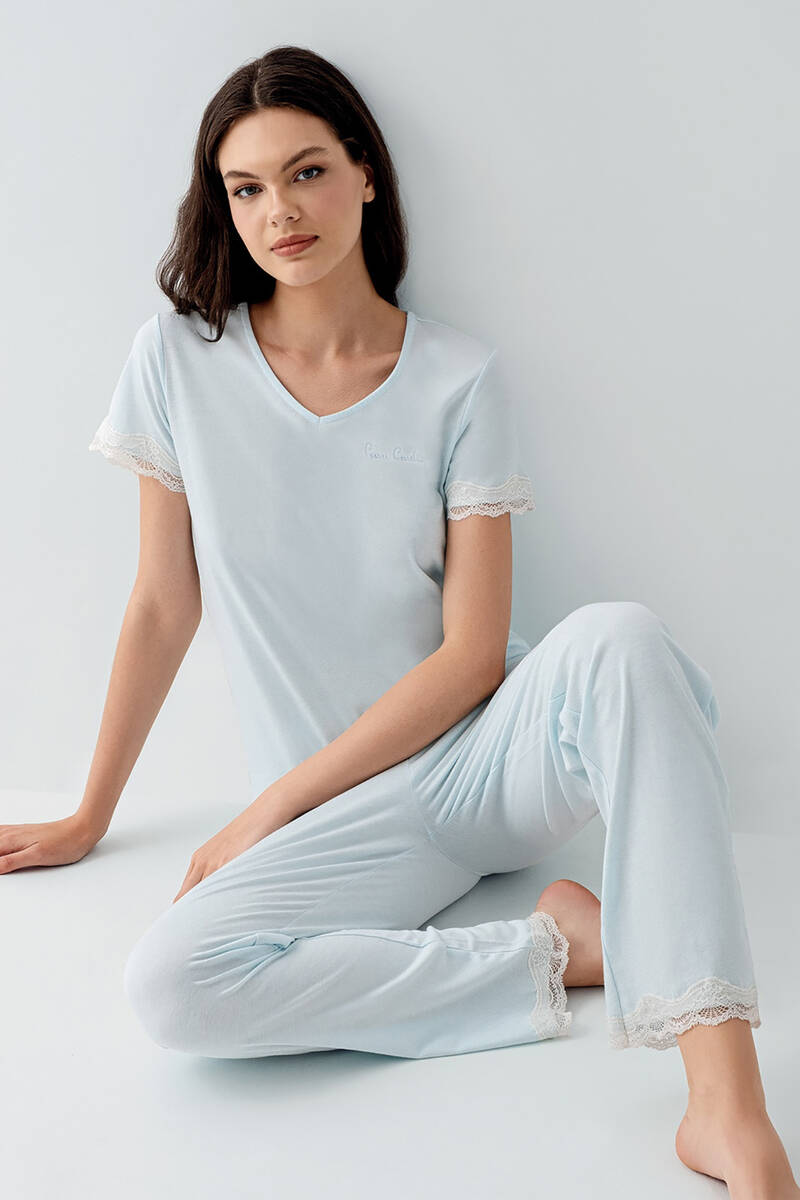 Pierre Cardin Kadın Mavi Pijama Takımı