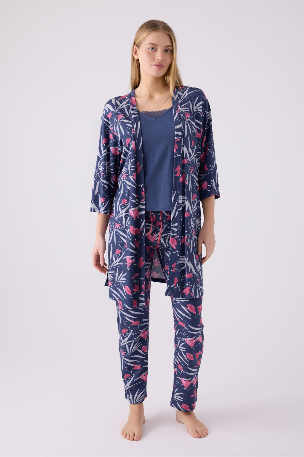 Pierre Cardin Kadın Mavi Pijama Takımı