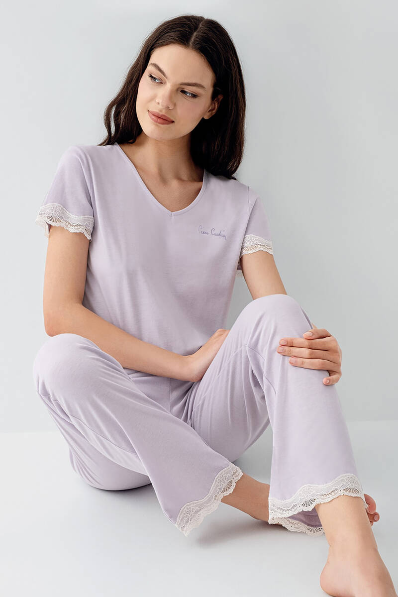 Pierre Cardin Kadın Mor Pijama Takımı