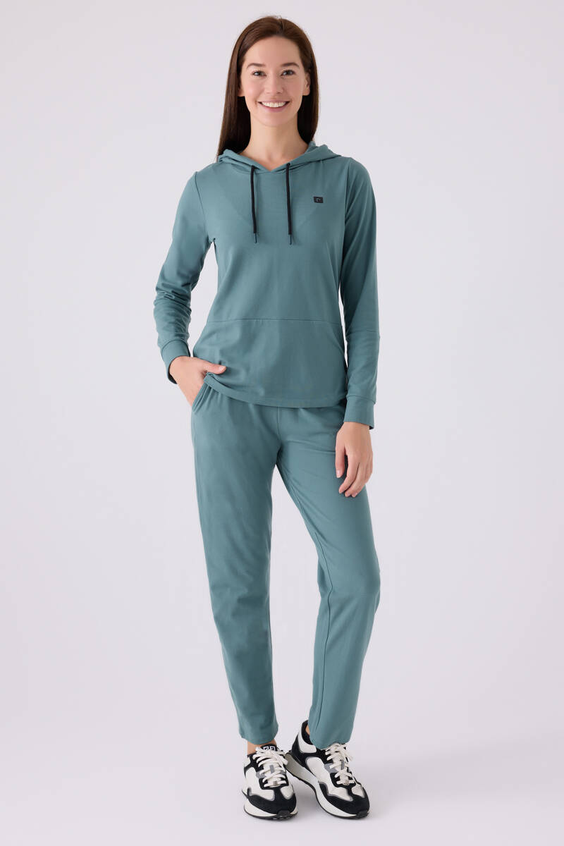 Pierre Cardin Kadın Mavi Uzun Kol Pijama Takım
