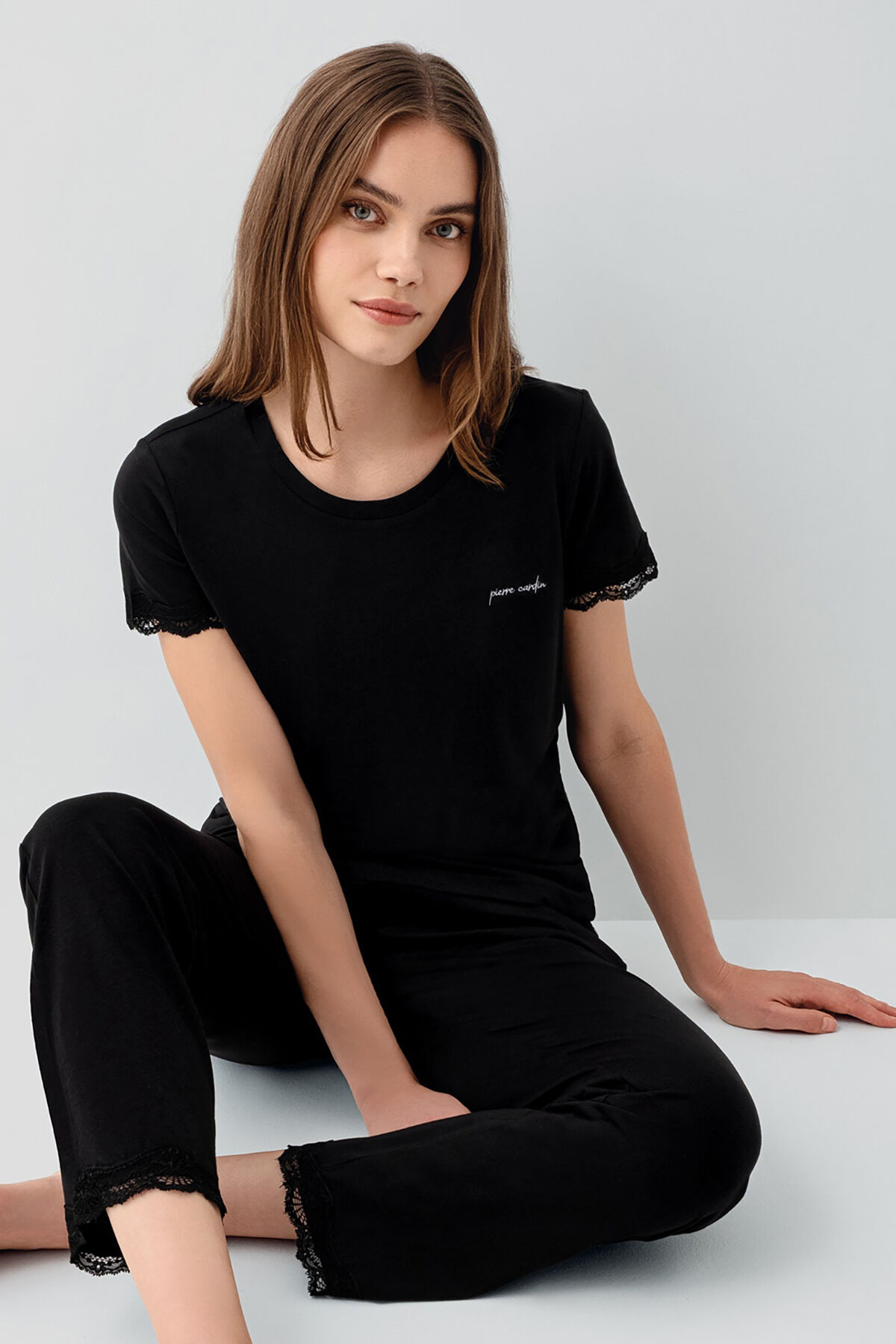 Pierre Cardin Kadın Siyah Pijama Takım