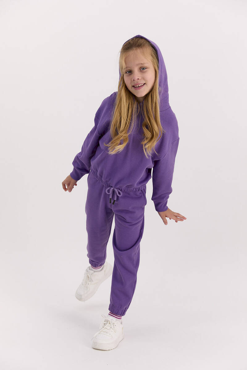 RolyPoly - RolyPoly Basic Violet Kız Çocuk Eşofman Takımı (1)