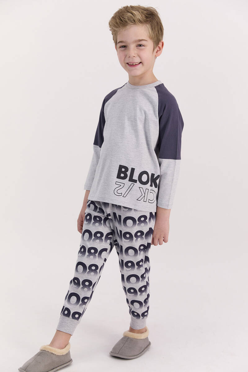 RolyPoly Blok Grimelanj Erkek Çocuk Pijama Takımı