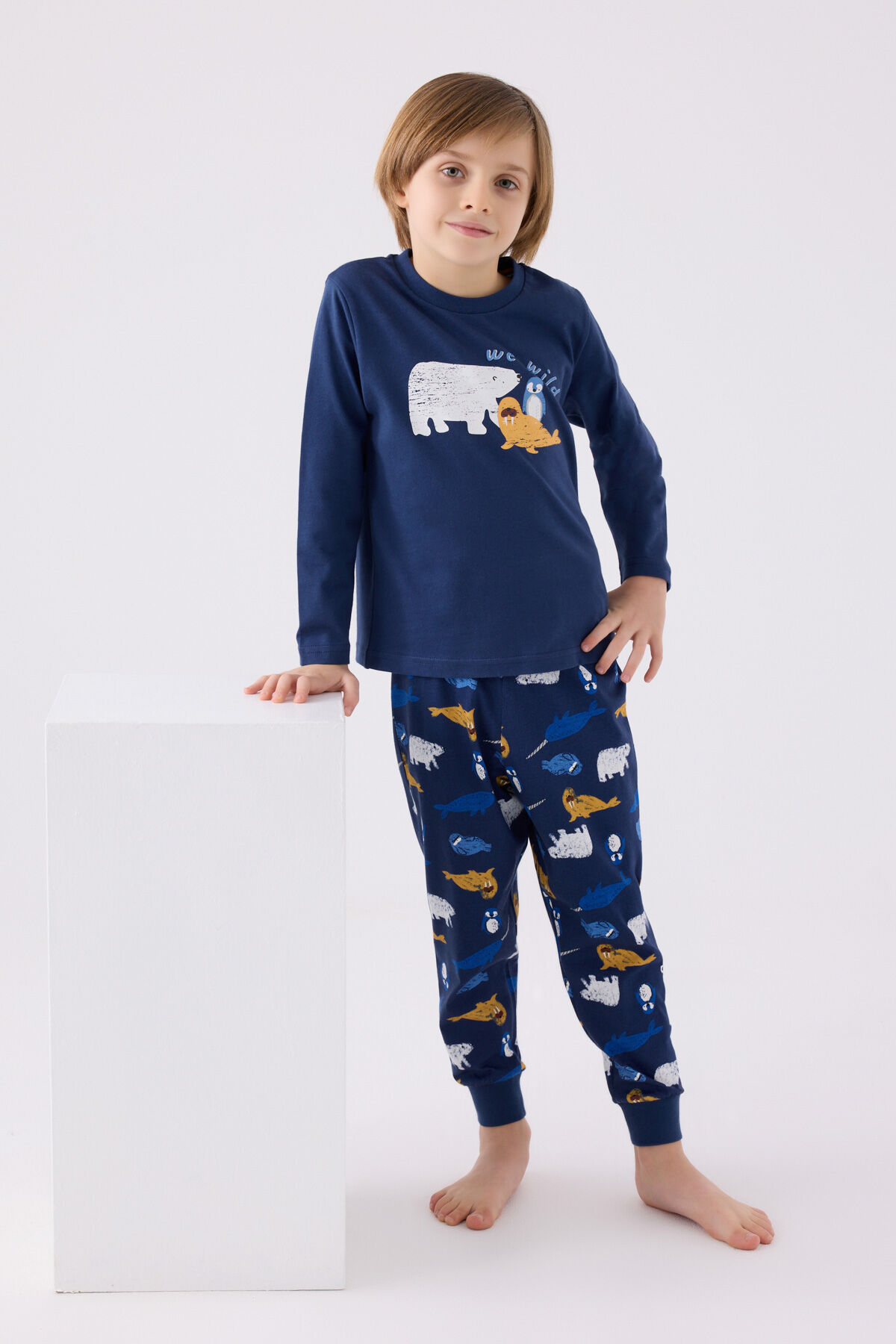 Rolypoly Erkek Çocuk Mavi Pijama Takımı