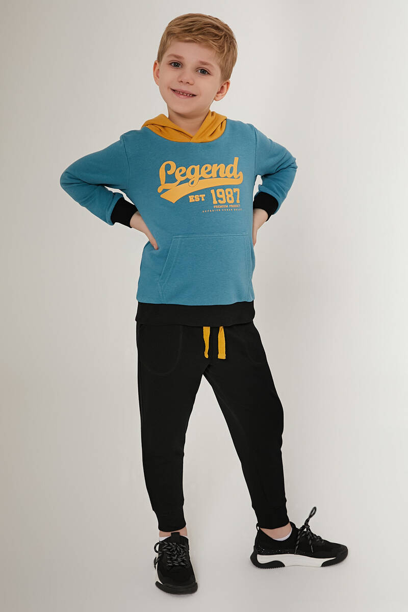 Rolypoly Erkek Çocuk Yeşil Eşofman Takımı