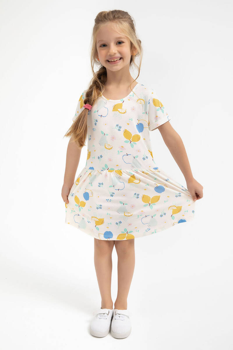 Rolypoly Fruits Vanilya Kız Çocuk Elbise Rolypoly Fruits Vanilya Kız Çocuk Elbise