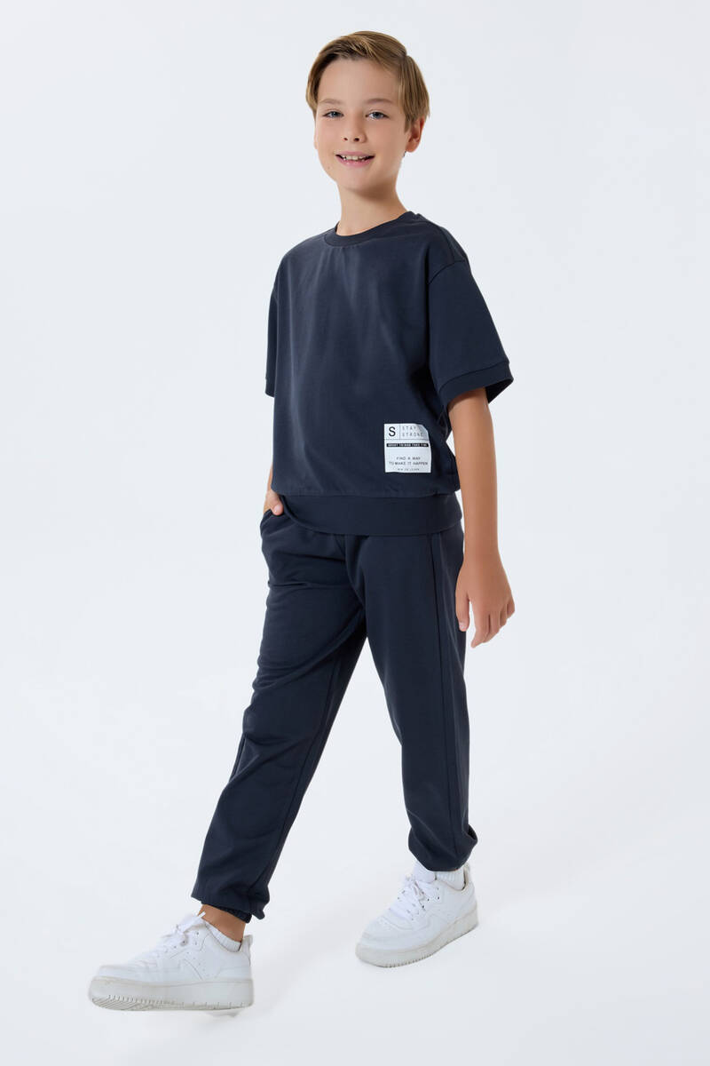 Rolypoly Erkek Çocuk Antrasit Eşofman Takımı