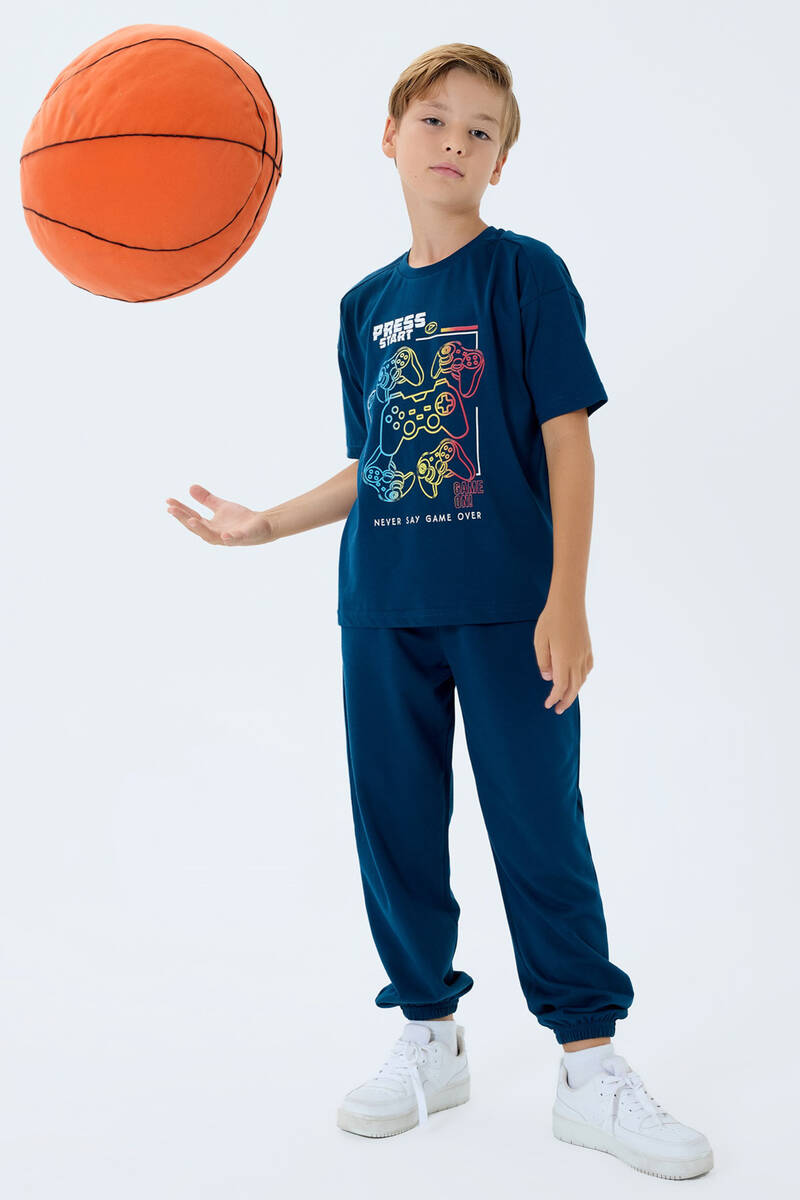 Rolypoly Erkek Çocuk Lacivert Pijama Takım