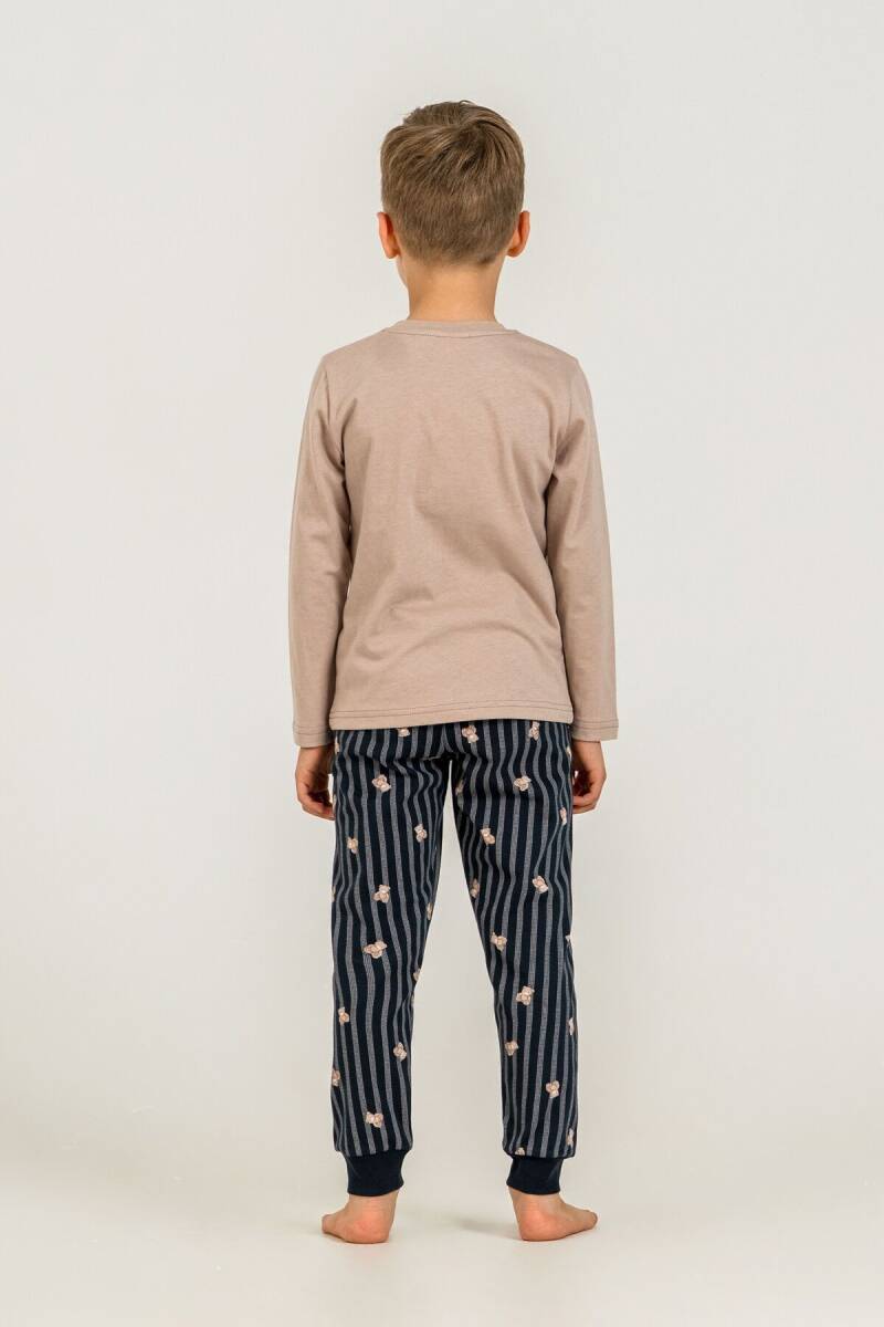 Rolypoly Erkek Çocuk %100 Pamuk Be Cool Sarı Uzun Kol Pijama Takım RP3870-C-V2 - 4