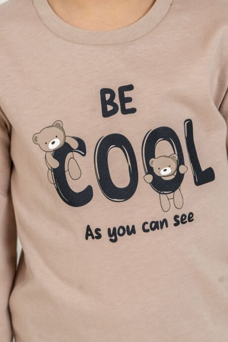 Rolypoly Erkek Çocuk %100 Pamuk Be Cool Sarı Uzun Kol Pijama Takım RP3870-C-V2 - 3