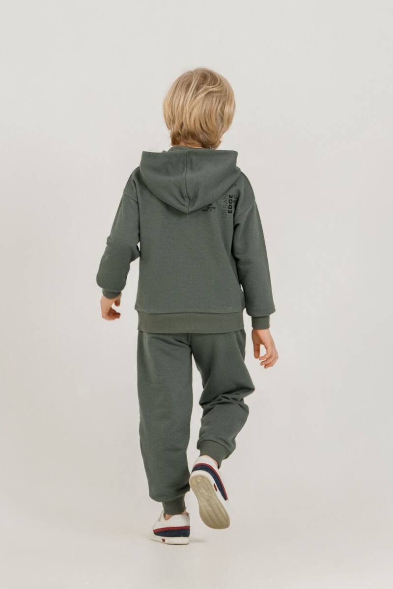 Rolypoly Erkek Çocuk Believe In Yourself Haki Eşofman Takımı RP3882-C-V1 - 4