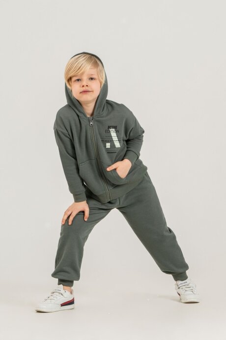 Rolypoly Erkek Çocuk Believe In Yourself Haki Eşofman Takımı RP3882-C-V1 (1)